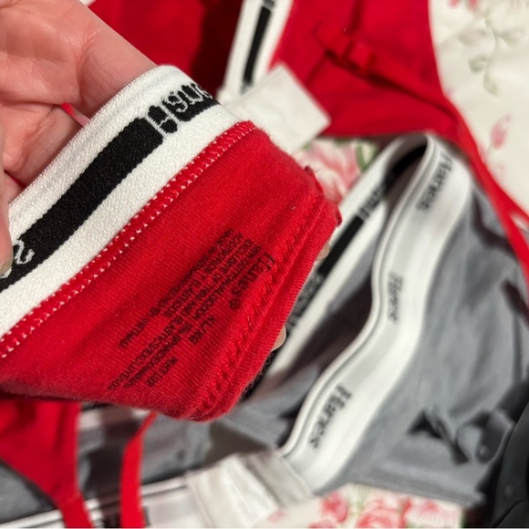 Hanes Red and Gray Bralette Set - Picture 3 of 4